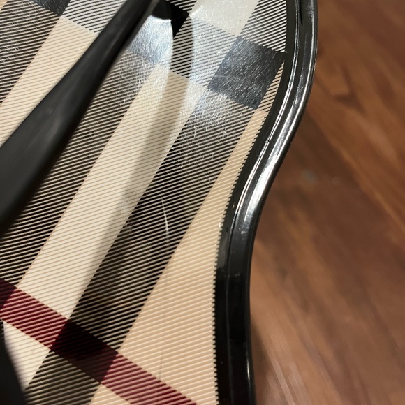 Burberry Black Plaid Jelly Women's Sandals Size 40 - Picture 7 of 14